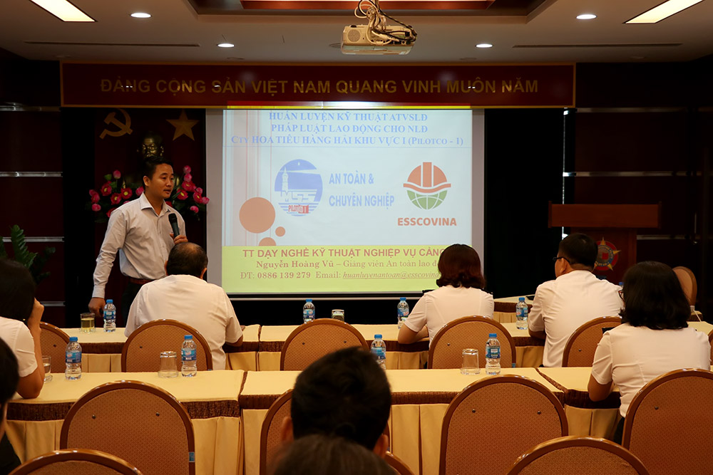 Tổ chức huấn luyện nghiệp vụ kỹ thuật an toàn, vệ sinh lao động – Công ty Hoa tiêu hàng hải khu vực I